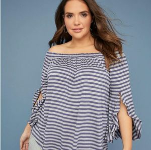 NWT Lane Bryant off the shoulder blouse